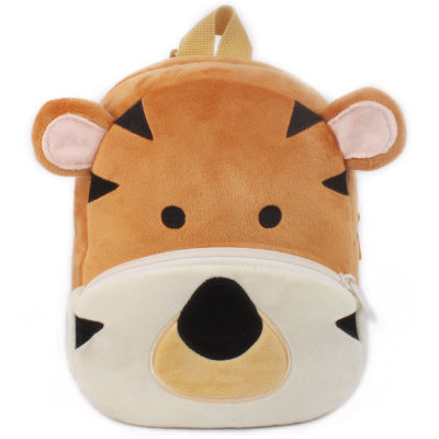 Rucksack für Schüler und Kindergärtner - Plüsch Rucksack mit Tiermotiven