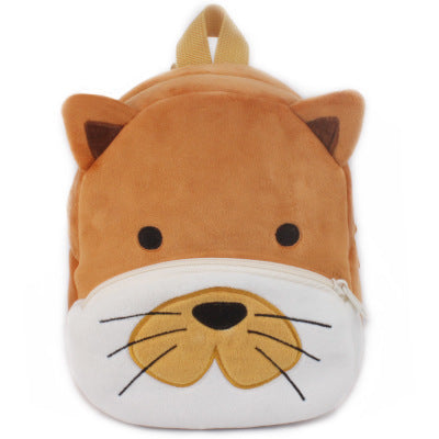 Rucksack für Schüler und Kindergärtner - Plüsch Rucksack mit Tiermotiven