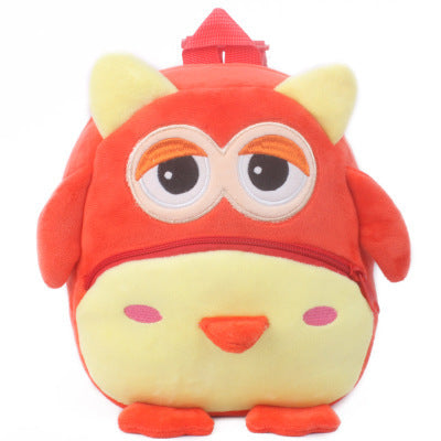 Rucksack für Schüler und Kindergärtner - Plüsch Rucksack mit Tiermotiven