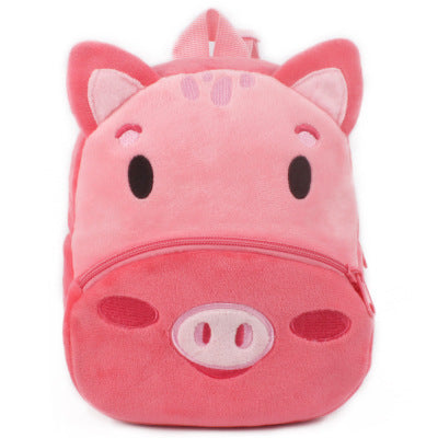 Rucksack für Schüler und Kindergärtner - Plüsch Rucksack mit Tiermotiven