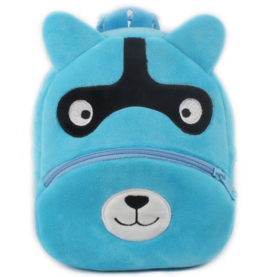 Rucksack für Schüler und Kindergärtner - Plüsch Rucksack mit Tiermotiven