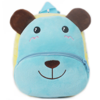 Rucksack für Schüler und Kindergärtner - Plüsch Rucksack mit Tiermotiven