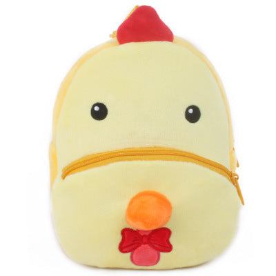 Rucksack für Schüler und Kindergärtner - Plüsch Rucksack mit Tiermotiven