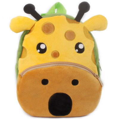 Rucksack für Schüler und Kindergärtner - Plüsch Rucksack mit Tiermotiven