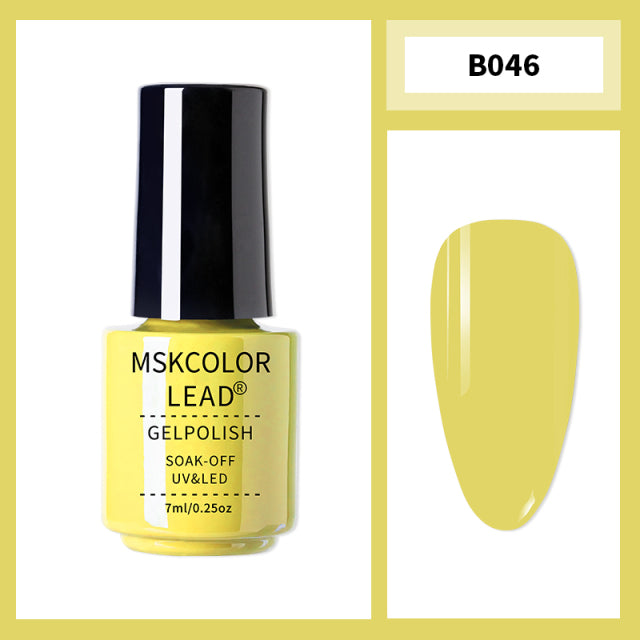 MSK Color Lead 7ml Nail Gel Semi Permanent Gel Polish UV LED Nail Gel Eggshell Gel Nail Polish Soak Off Nail Art Gel Nail Polish