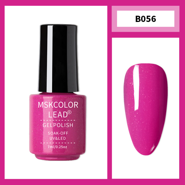 MSK Color Lead 7ml Nail Gel Semi Permanent Gel Polish UV LED Nail Gel Eggshell Gel Nail Polish Soak Off Nail Art Gel Nail Polish