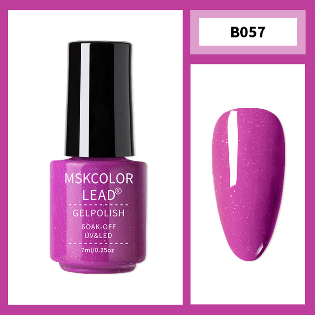MSK Color Lead 7ml Nail Gel Semi Permanent Gel Polish UV LED Nail Gel Eggshell Gel Nail Polish Soak Off Nail Art Gel Nail Polish