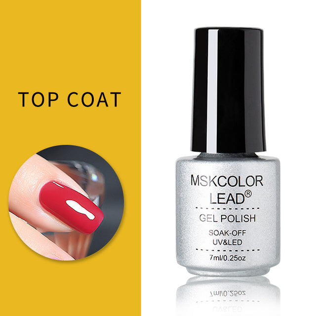 MSK Color Lead 7ml Nail Gel Semi Permanent Gel Polish UV LED Nail Gel Eggshell Gel Nail Polish Soak Off Nail Art Gel Nail Polish