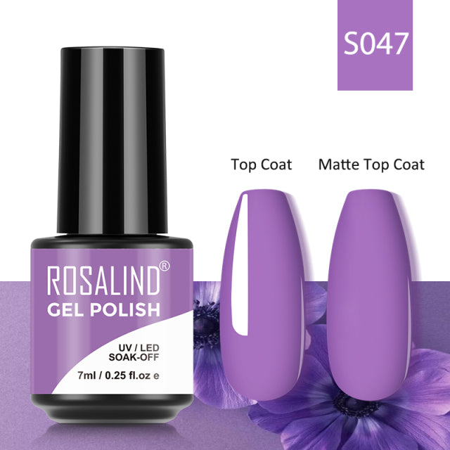 ROSALIND 7ML Gel Nail Polish Colorful Glitter UV Nail Gel Vernis Semi Permanent Gel For Manicure Soak off Varnishes Nail Art