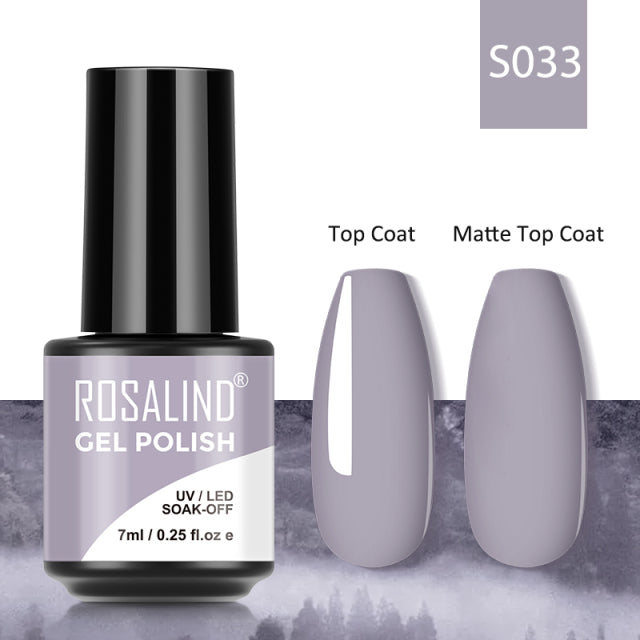 ROSALIND 7ML Gel Nail Polish Colorful Glitter UV Nail Gel Vernis Semi Permanent Gel For Manicure Soak off Varnishes Nail Art