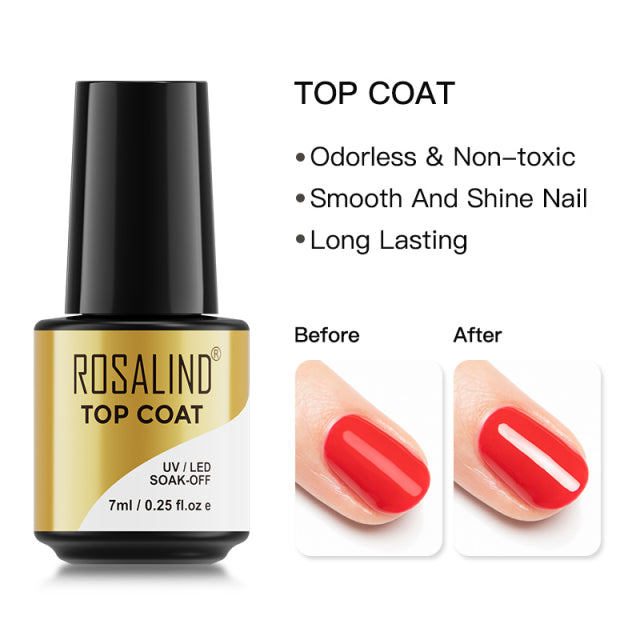 ROSALIND 7ML Gel Nail Polish Colorful Glitter UV Nail Gel Vernis Semi Permanent Gel For Manicure Soak off Varnishes Nail Art