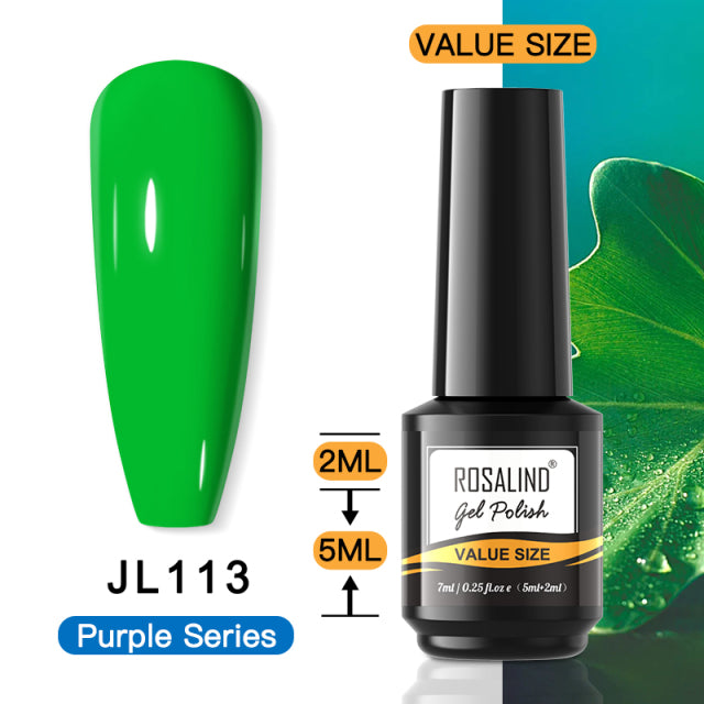ROSALIND 7ML Gel Nail Polish Colorful Glitter UV Nail Gel Vernis Semi Permanent Gel For Manicure Soak off Varnishes Nail Art