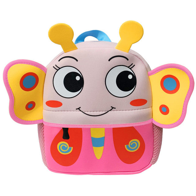 2021 New 3D Animal Children Backpacks Brand Design Girl Boys Backpack Toddler Kids Neoprene School Bags Kindergarten Cartoon Bag