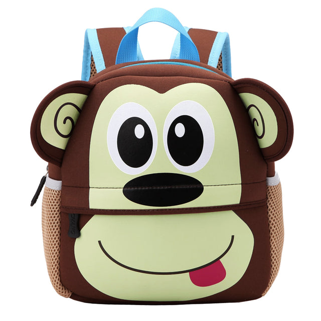 2021 New 3D Animal Children Backpacks Brand Design Girl Boys Backpack Toddler Kids Neoprene School Bags Kindergarten Cartoon Bag