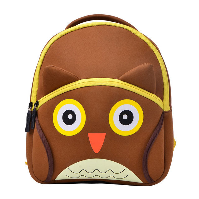 2021 New 3D Animal Children Backpacks Brand Design Girl Boys Backpack Toddler Kids Neoprene School Bags Kindergarten Cartoon Bag