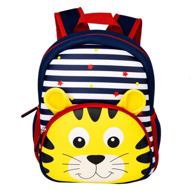 2021 New 3D Animal Children Backpacks Brand Design Girl Boys Backpack Toddler Kids Neoprene School Bags Kindergarten Cartoon Bag
