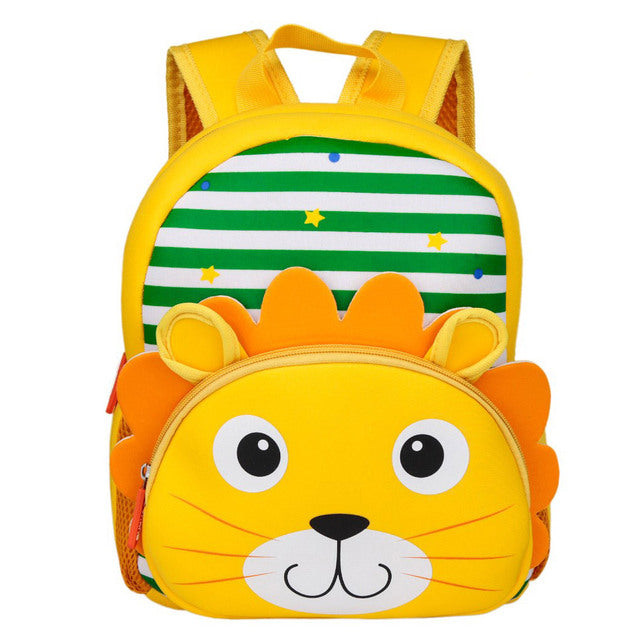2021 New 3D Animal Children Backpacks Brand Design Girl Boys Backpack Toddler Kids Neoprene School Bags Kindergarten Cartoon Bag