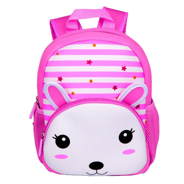 2021 New 3D Animal Children Backpacks Brand Design Girl Boys Backpack Toddler Kids Neoprene School Bags Kindergarten Cartoon Bag