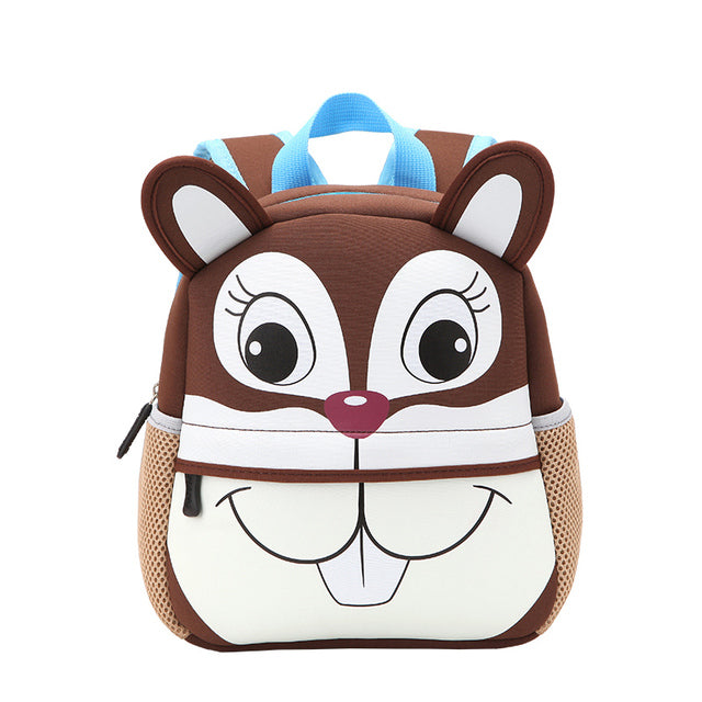 2021 New 3D Animal Children Backpacks Brand Design Girl Boys Backpack Toddler Kids Neoprene School Bags Kindergarten Cartoon Bag