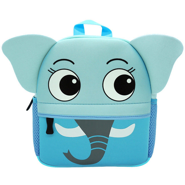 2021 New 3D Animal Children Backpacks Brand Design Girl Boys Backpack Toddler Kids Neoprene School Bags Kindergarten Cartoon Bag