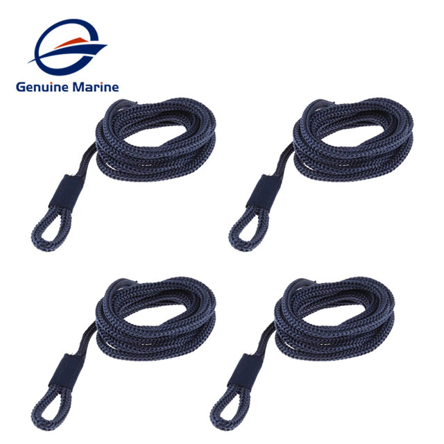 8 PCS Boat Fender Line 6mmThickness 5 FT Double Braided Hi-Performance Marine Rope Mooring Rope Dock Line For Boat Accessories