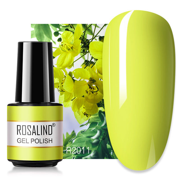 ROSALIND 7ML Nail Gel Polish Hybrid Varnishes All For Manicure Nails Art Base Top Coat UV Lamp Vernis Semi Permanent Varnishes