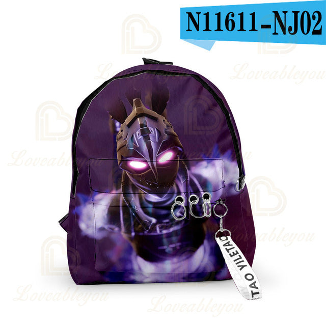 FORTNITE Rucksack fürs neue Schuljahr - mit Schlüsselanhänger - Rucksack für Schüler