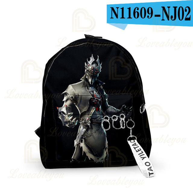 FORTNITE Rucksack fürs neue Schuljahr - mit Schlüsselanhänger - Rucksack für Schüler