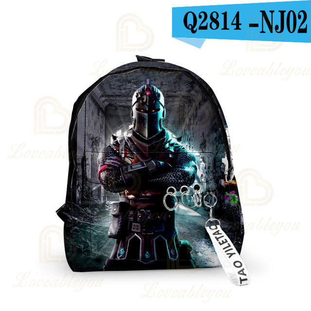 FORTNITE Rucksack fürs neue Schuljahr - mit Schlüsselanhänger - Rucksack für Schüler