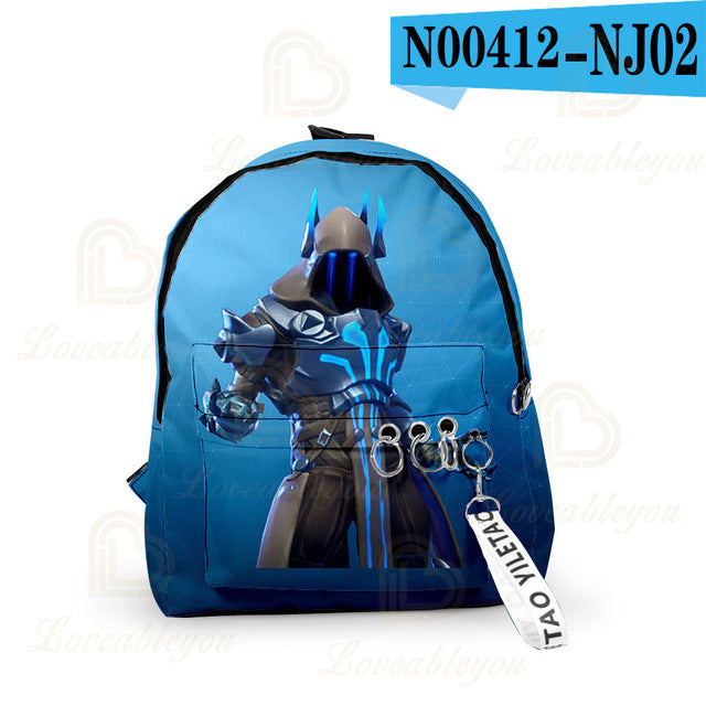 FORTNITE Rucksack fürs neue Schuljahr - mit Schlüsselanhänger - Rucksack für Schüler