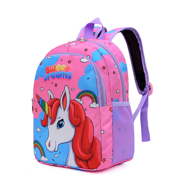 Rucksack für Mädchen - Schulranzen mit Einhorn Design - passend fürs neue Schuljahr