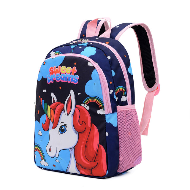 Rucksack für Mädchen - Schulranzen mit Einhorn Design - passend fürs neue Schuljahr