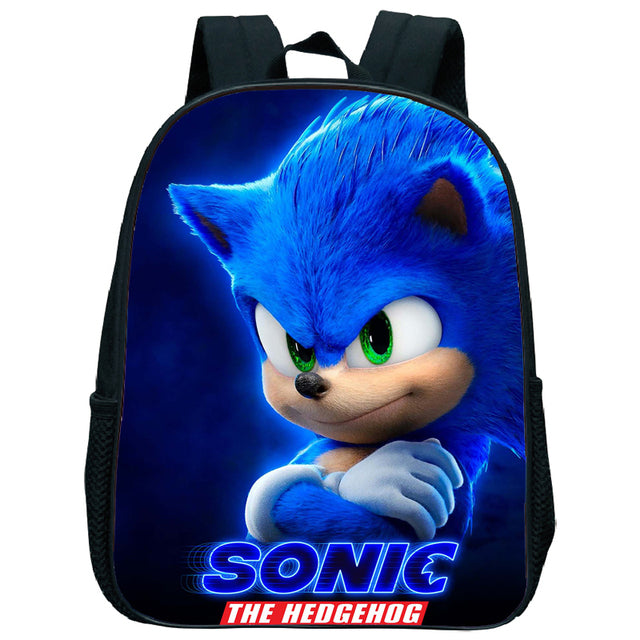 17 Inch Kids Sonic Backpack Cute Toddler Kindergarten Bags Children School Bookbags Daily Rucksack Boys Girls Gift Knapsack