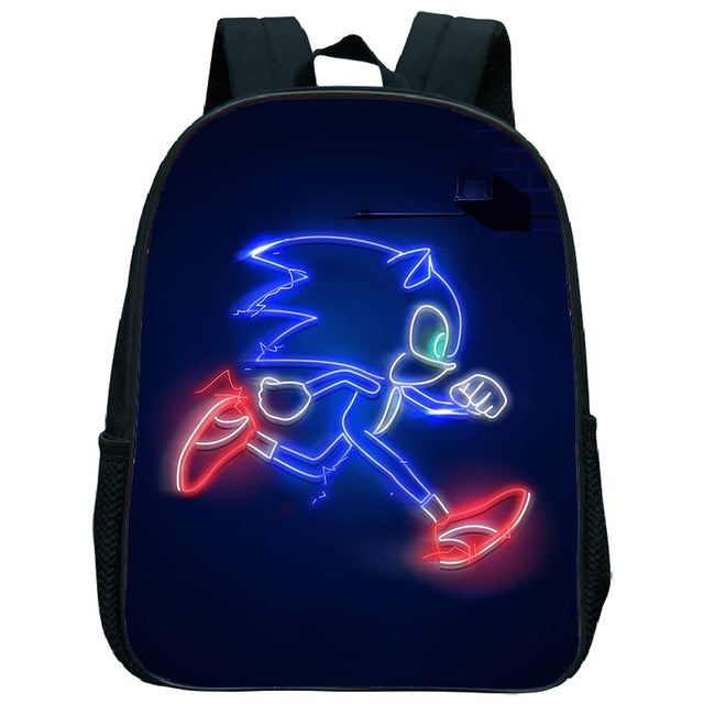 17 Inch Kids Sonic Backpack Cute Toddler Kindergarten Bags Children School Bookbags Daily Rucksack Boys Girls Gift Knapsack