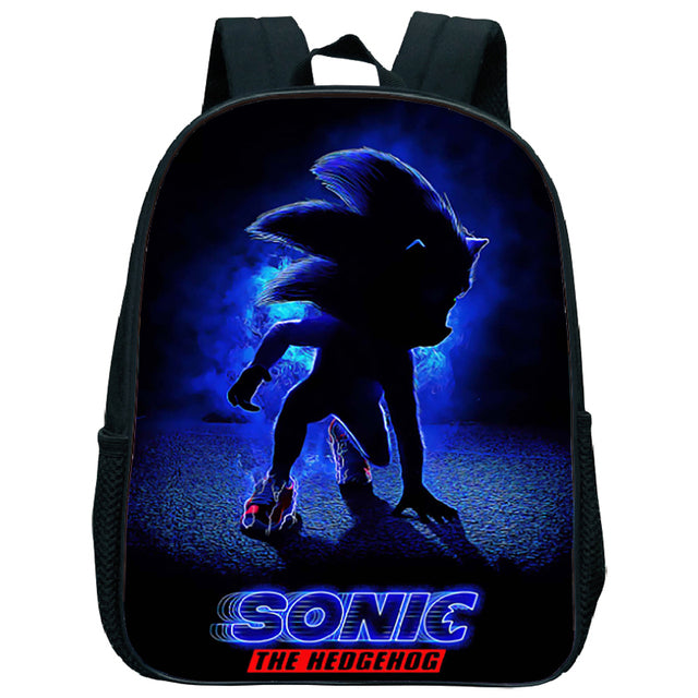 17 Inch Kids Sonic Backpack Cute Toddler Kindergarten Bags Children School Bookbags Daily Rucksack Boys Girls Gift Knapsack