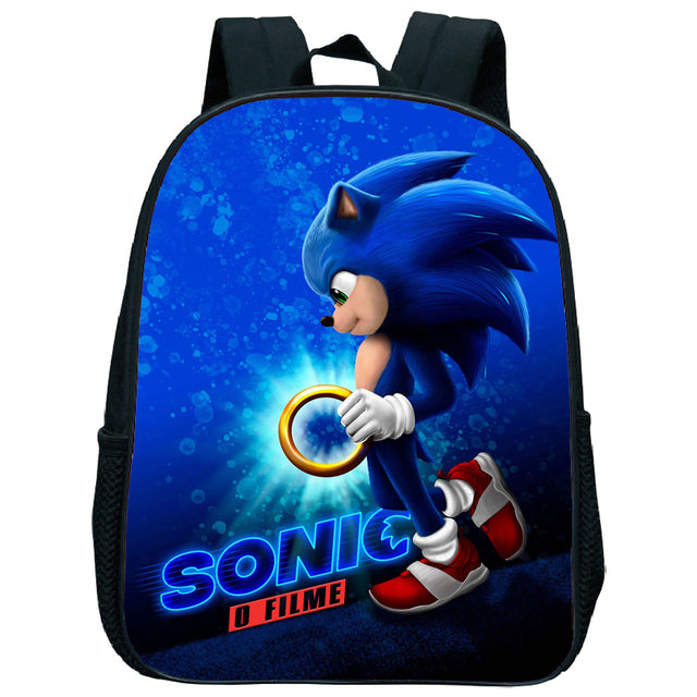 17 Inch Kids Sonic Backpack Cute Toddler Kindergarten Bags Children School Bookbags Daily Rucksack Boys Girls Gift Knapsack