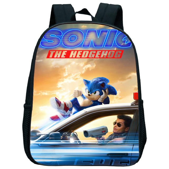17 Inch Kids Sonic Backpack Cute Toddler Kindergarten Bags Children School Bookbags Daily Rucksack Boys Girls Gift Knapsack