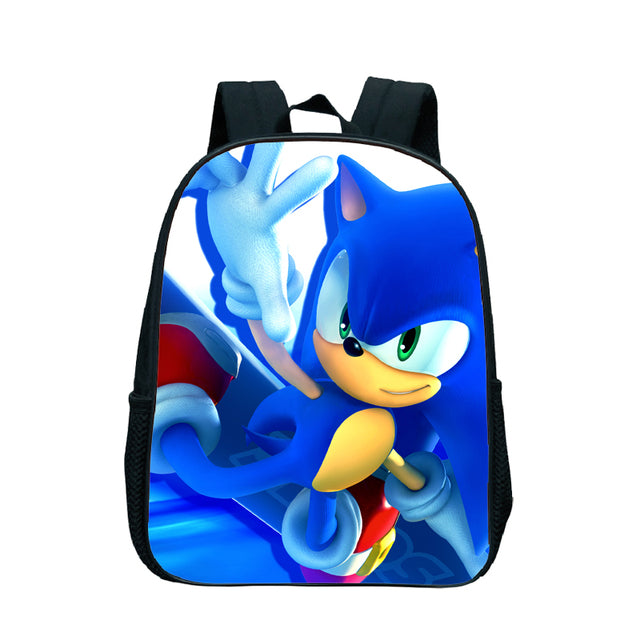 17 Inch Kids Sonic Backpack Cute Toddler Kindergarten Bags Children School Bookbags Daily Rucksack Boys Girls Gift Knapsack