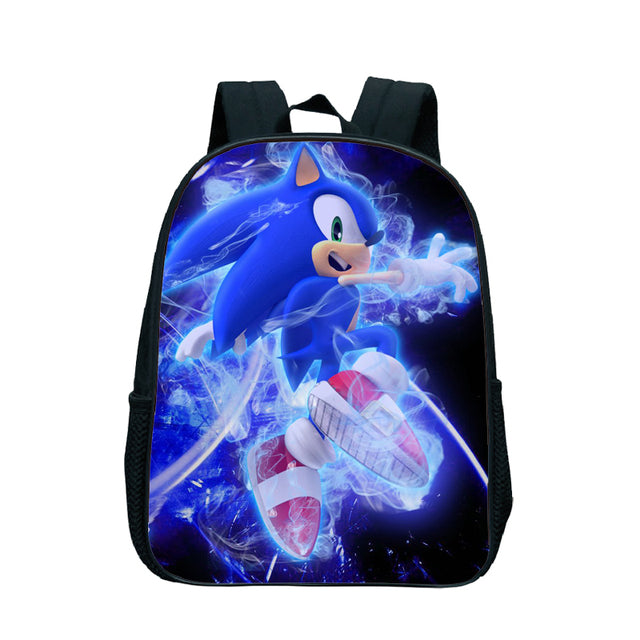 17 Inch Kids Sonic Backpack Cute Toddler Kindergarten Bags Children School Bookbags Daily Rucksack Boys Girls Gift Knapsack