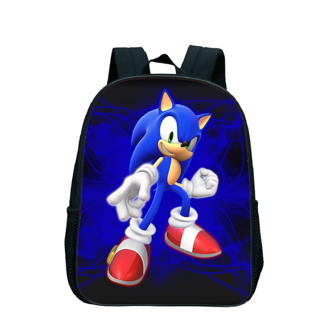 17 Inch Kids Sonic Backpack Cute Toddler Kindergarten Bags Children School Bookbags Daily Rucksack Boys Girls Gift Knapsack