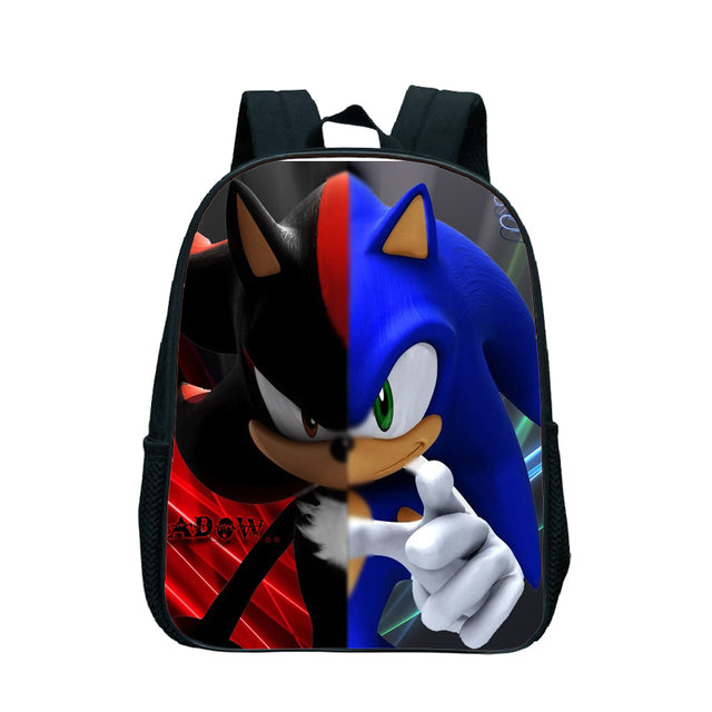 17 Inch Kids Sonic Backpack Cute Toddler Kindergarten Bags Children School Bookbags Daily Rucksack Boys Girls Gift Knapsack