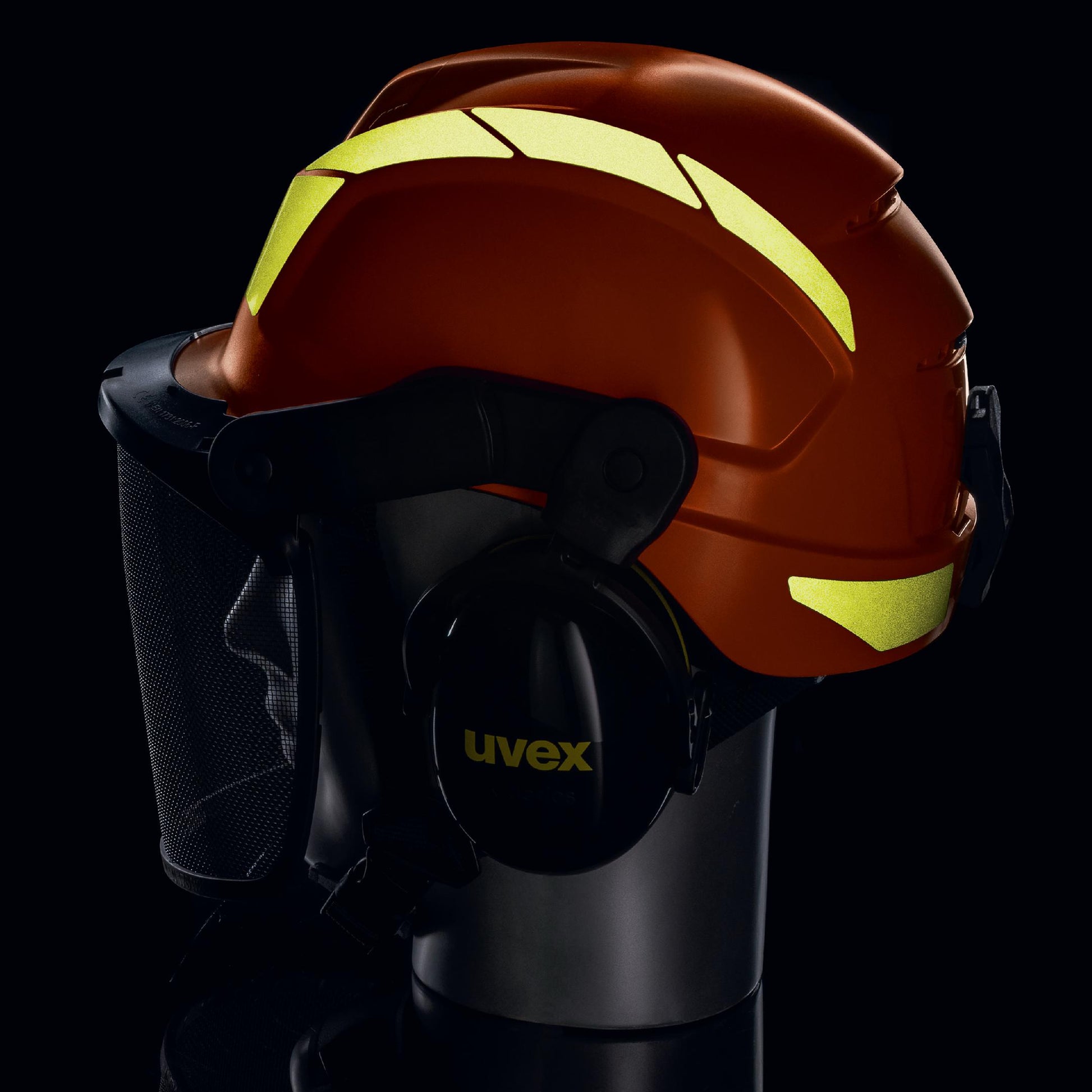uvex pheos forestry Schutzhelm orange- Schutzhelm für Forstarbeit8